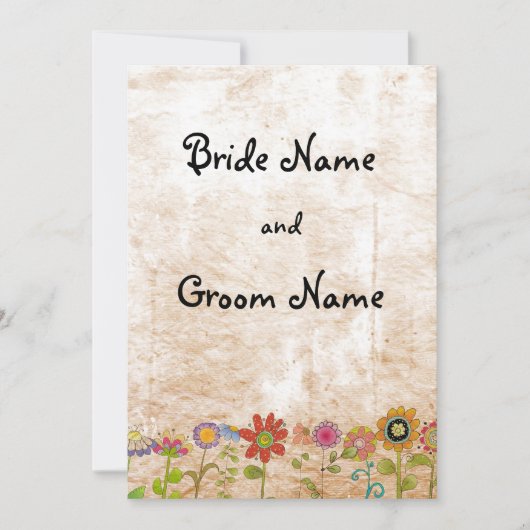 Blume Einladung (Vorderseite)