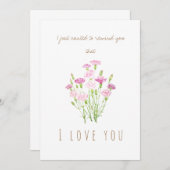 Blume Einladung (Vorne/Hinten)