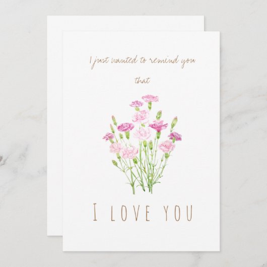 Blume Einladung (Vorne/Hinten)