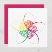 Blume Einladung (Vorne/Hinten)