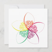 Blume Einladung (Vorderseite)