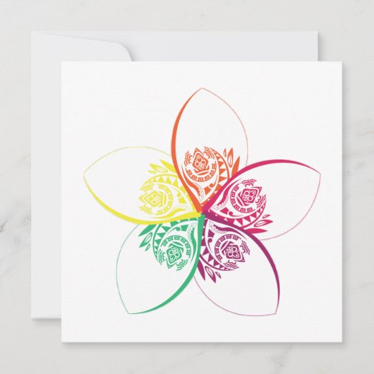 Blume Einladung (Vorderseite)