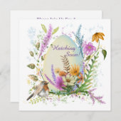 Blume Einladung (Vorne/Hinten)