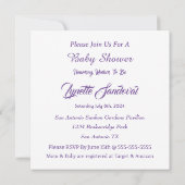 Blume Einladung (Rückseite)