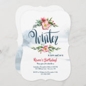 Blume Einladung (Vorne/Hinten)