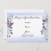 Blume Einladung (Rückseite)