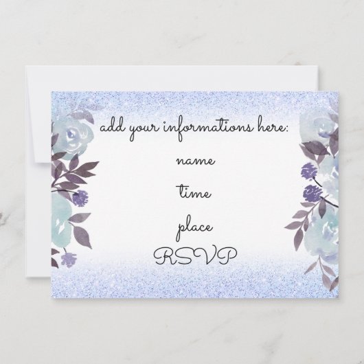 Blume Einladung (Rückseite)