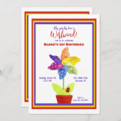 Blume Einladung (Vorne/Hinten)