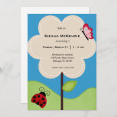 Blume Einladung (Vorne/Hinten)