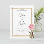 Blume Einladung (Stehend Vorderseite)