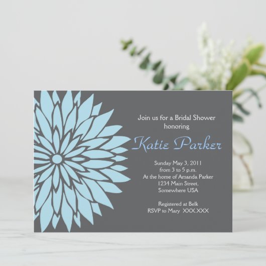 Blume Einladung (Stehend Vorderseite)