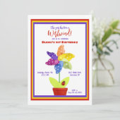 Blume Einladung (Stehend Vorderseite)