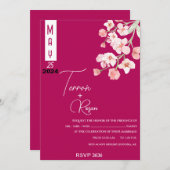 Blume Einladung (Vorne/Hinten)