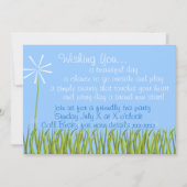 Blume Einladung (Vorderseite)