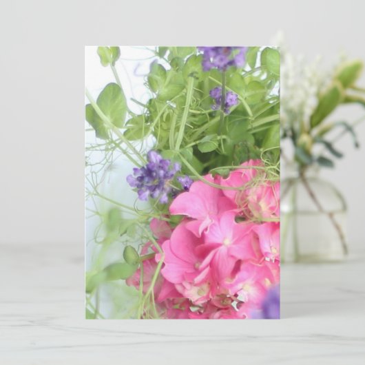 Blume Einladung (Stehend Vorderseite)