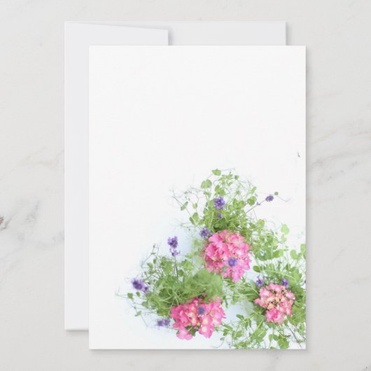 Blume Einladung (Rückseite)