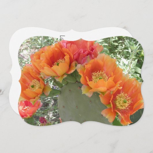 Blume Einladung (Vorne/Hinten)