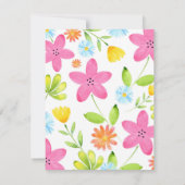 Blume Einladung (Rückseite)