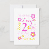 Blume Einladung (Vorderseite)