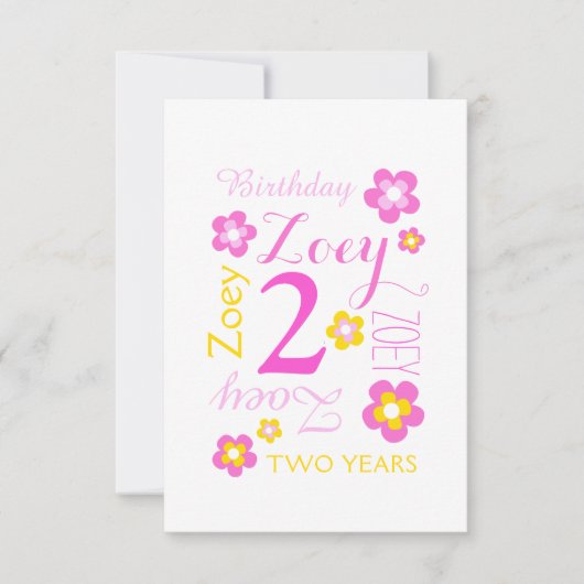 Blume Einladung (Vorderseite)