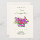 Blume Einladung (Vorne/Hinten)