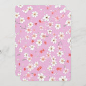 Blume Einladung (Vorne/Hinten)