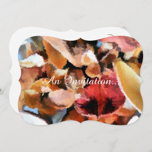 BLUME EINLADUNG (Vorne/Hinten)