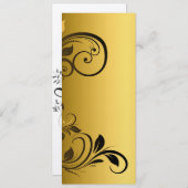 Blume Einladung (Vorne/Hinten)