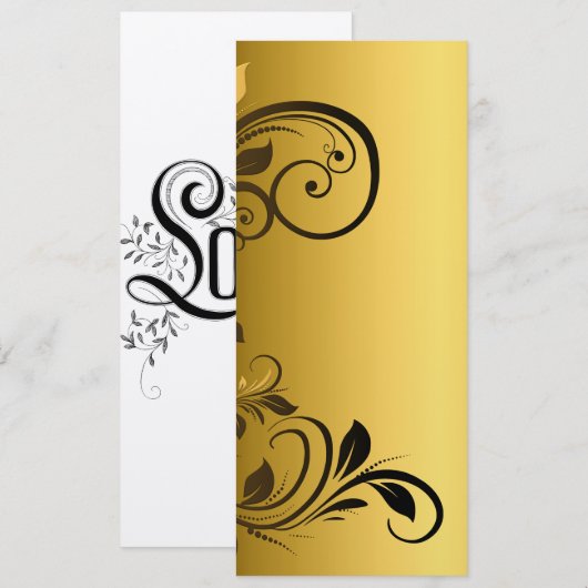 Blume Einladung (Vorne/Hinten)