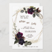 Blume Einladung (Vorne/Hinten)