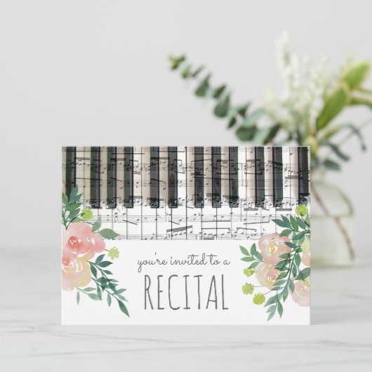 Blume Einladung (Stehend Vorderseite)