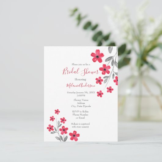 Blume Einladung (Stehend Vorderseite)