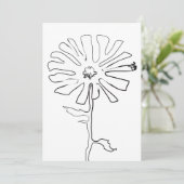 Blume Einladung (Stehend Vorderseite)