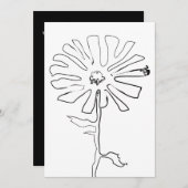 Blume Einladung (Vorne/Hinten)