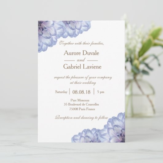 Blume Einladung (Stehend Vorderseite)