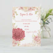 Blume Einladung (Stehend Vorderseite)