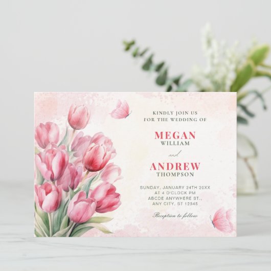 Blume Einladung (Stehend Vorderseite)