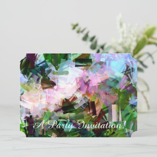 BLUME EINLADUNG (Stehend Vorderseite)