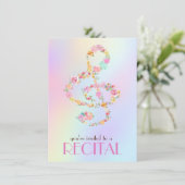 Blume Einladung (Stehend Vorderseite)