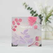 Blume Einladung (Stehend Vorderseite)