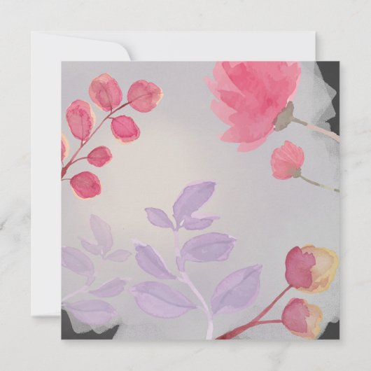 Blume Einladung (Rückseite)