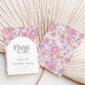 Blume Einladung zum ersten Geburtstag | WILDBLUME