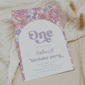 Blume Einladung zum ersten Geburtstag | WILDBLUME