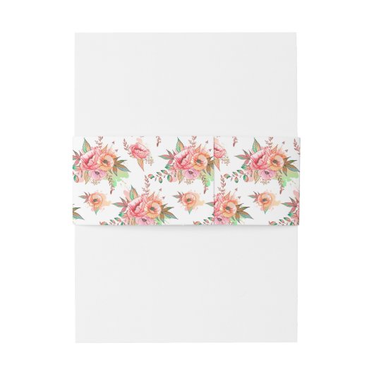 Blume Einladungsbanderole (Rückseitenbeispiel)