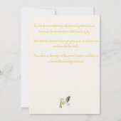 Blume-Einladungskarten für Baby Shower Stork Save The Date (Rückseite)