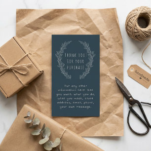 Blume-Einsteckkarte, Kundenbestellungen Begleitkarte