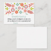 Blume Eintrittskarten für Windeln Platzkarte (Vorne/Hinten)