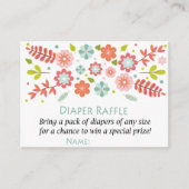 Blume Eintrittskarten für Windeln Platzkarte (Vorderseite)