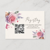 Blume Eis Registry Brautparty Begleitkarte (Vorderseite)