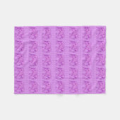 Blume Elefant - Amethyst lila Fleecedecke (Vorderseite (Horizontal))